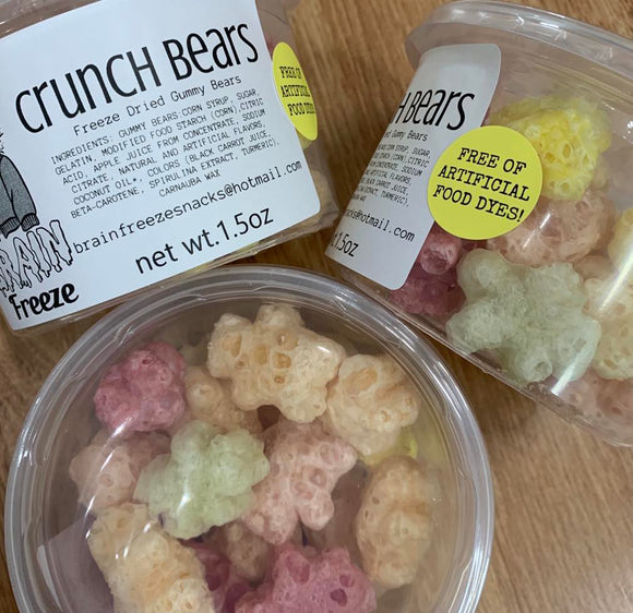 Crunch Bears aka Freeze Dried Gummy Bears *Free of Artificial Dyes*