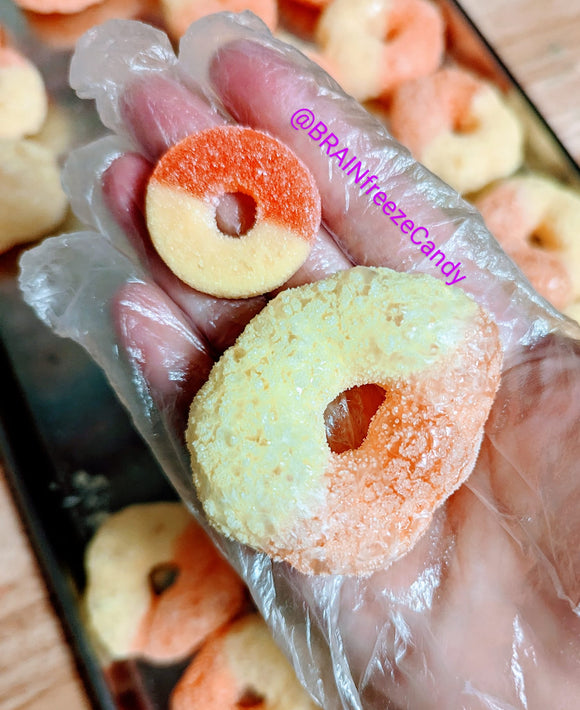 Peach Puffs aka Freeze-Dried Peach RIngs