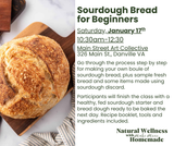 DANVILLE-- Sourdough Bread for Beginners In-Person Class