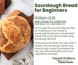DANVILLE-- Sourdough Bread for Beginners In-Person Class