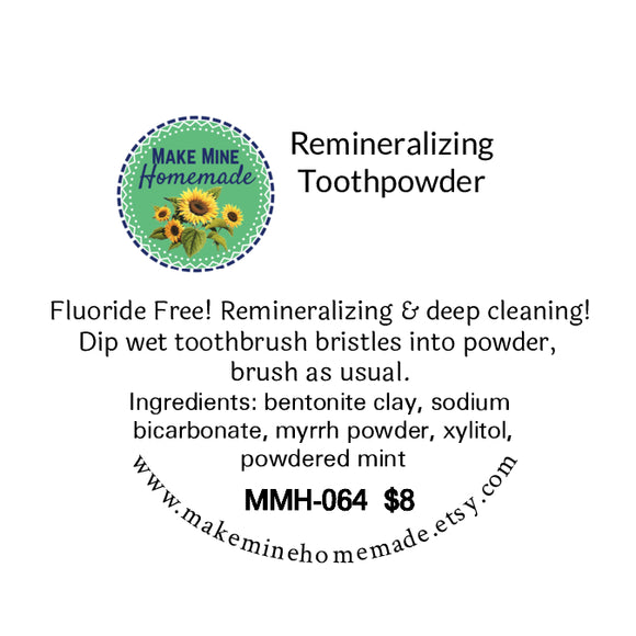 Remineralizing Tooth Powder